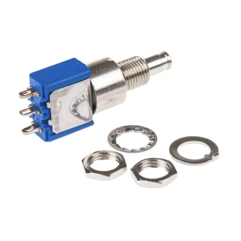 RS PRO 8000 Series Miniature Push Button Switch Momentary Panel Mount 6.5 mm Cutout SPDT 125V AC 4A 8632A