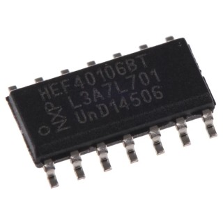 Nexperia Schmitt Trigger Input Inverter 6 Elements, 14-Pin SOIC HEF40106BT