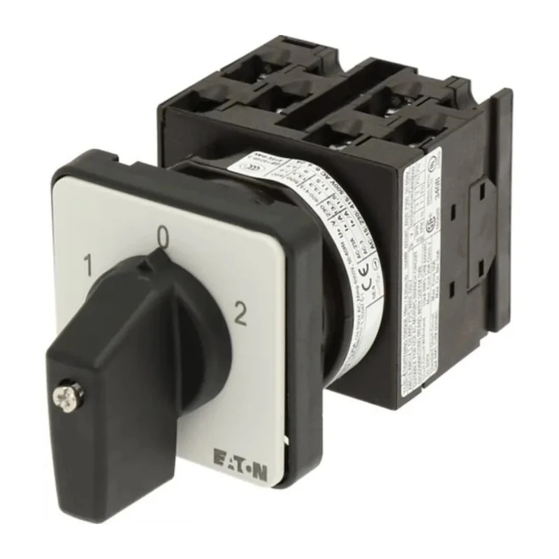 Eaton 3 Position 60° Rotary Actuator, 20A, Flush Mount, IP65, Model 029353 T0-3-8212/E