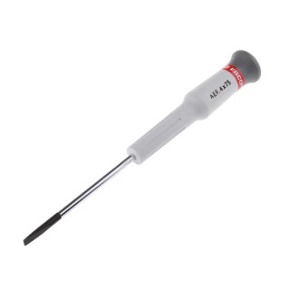 Facom Standard Screwdriver 75 mm Blade, 168 mm Overall Bi-Material Handle Chromed Blade AEF.4X75