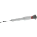 Facom Standard Insulated Screwdriver with 35 mm Chrome Blade, Bi-Material Swivel Head Handle, 117mm Overall Length AEF.1.8X35