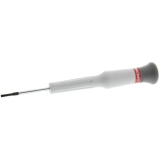 Facom Standard Insulated Screwdriver with 35 mm Chrome Blade, Bi-Material Swivel Head Handle, 117mm Overall Length AEF.1.8X35