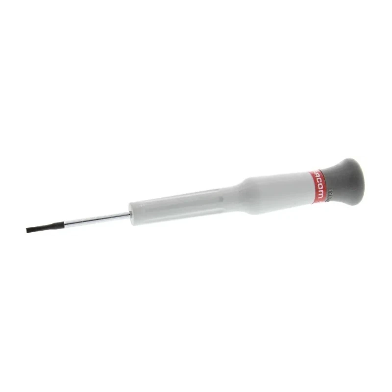 Facom Standard Insulated Screwdriver with 35 mm Chrome Blade, Bi-Material Swivel Head Handle, 117mm Overall Length AEF.1.8X35