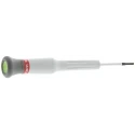 Facom Standard Insulated Screwdriver with 35 mm Chrome Blade, Bi-Material Swivel Head Handle, 117mm Overall Length AEF.1.8X35