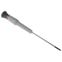 Facom Precision Screwdriver, 75 mm Chrome Blade, 157mm Overall, Insulated Bi-Material Handle AEF.2.5X75