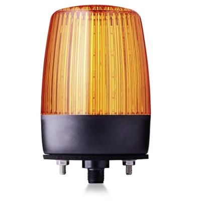 AUER Signal Amber LED Multifunction Beacon 24V AC/DC Strobe Steady Flashing Rotating Vertical Tube PDMC5