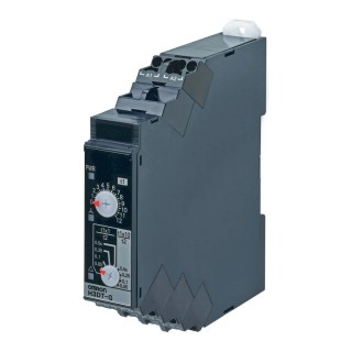 Omron DIN Rail Timer Relay 2-Contact SPDT Offset Double Ring End 24 to 240 V AC/DC 1 to 120 s Star-Delta H3DT