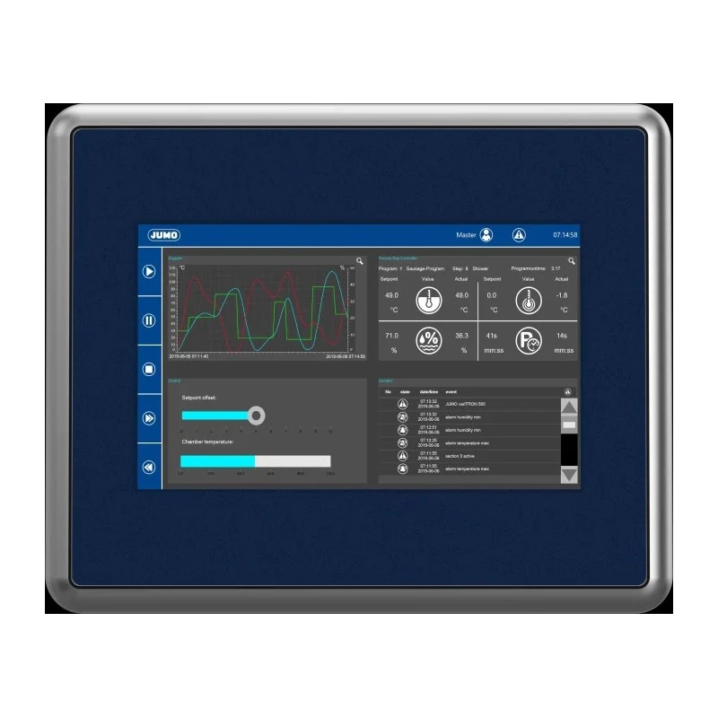 Jumo variTRON eX710 Series HMI Panel 10.1 in TFT Display 1280 x 800 pixel eX710