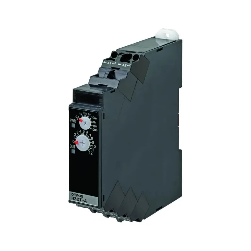 Omron DIN Rail Timer Relay, 4-Contact, DPDT Switch, 24-240 V AC/DC, 0.1 s to 1200 h, 1-Function H3DT