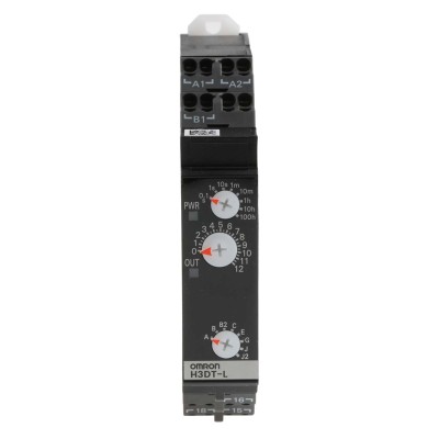 Omron DIN Rail Timer Relay Multifunction 24-240 V AC/DC 2-Contact SPDT 0.1s-1200h H3DT
