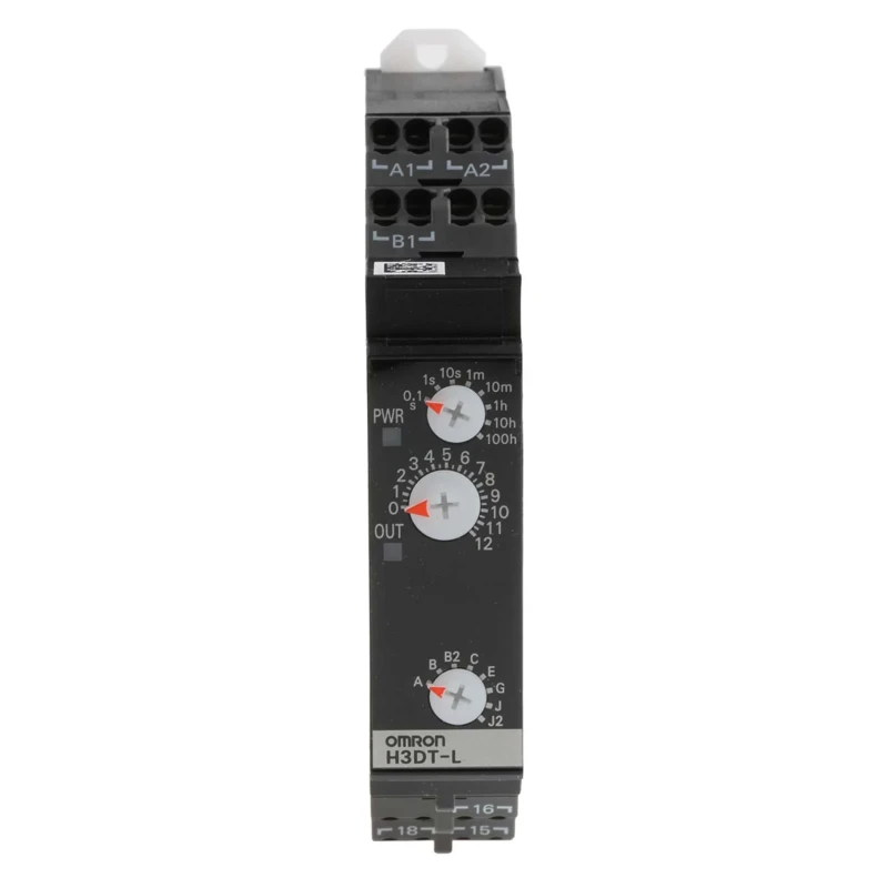 Omron DIN Rail Timer Relay Multifunction 24-240 V AC/DC 2-Contact SPDT 0.1s-1200h H3DT