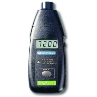 RS PRO Optical Tachometer Best Accuracy ±0.05 %, LCD Display, Max Speed 99999rpm 244-0719