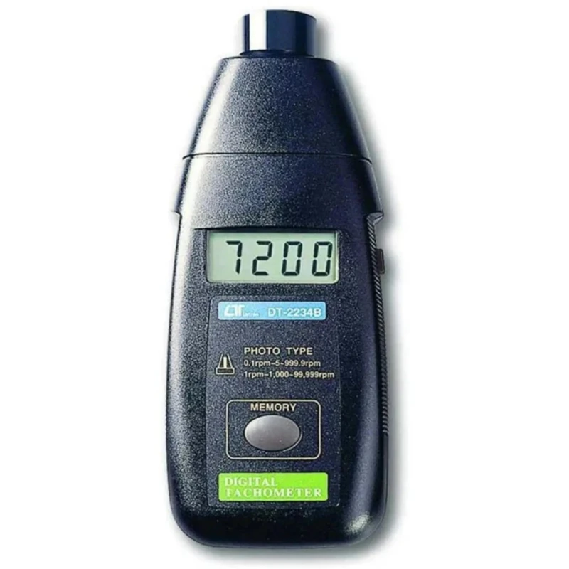 RS PRO Optical Tachometer Best Accuracy ±0.05 %, LCD Display, Max Speed 99999rpm 244-0719
