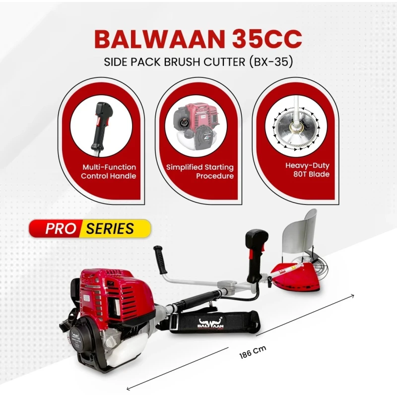 Shop Balwaan BX-35 Pro Side Pack Brush Cutter at Lowest Price
