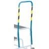 RS PRO Steel Hand Rail for Use with Fort Buttress 2 Tread Steps, Blue, 10 kg 103-8708