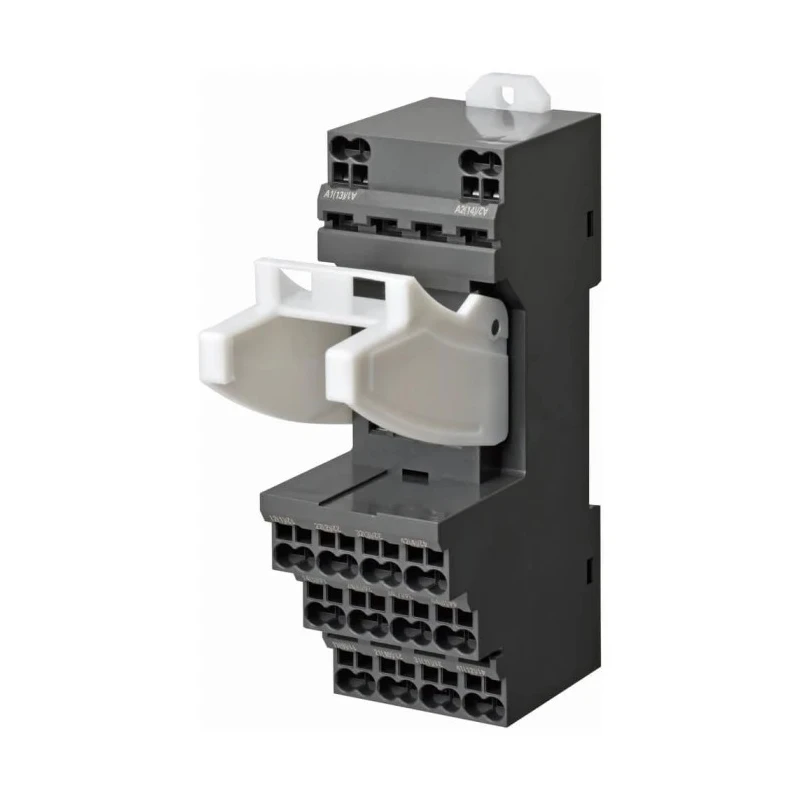 Omron MY4 14 Way 250V AC DIN Rail Relay Socket with Push-in Terminal for MY Series General Purpose Relay PYF-14-PU
