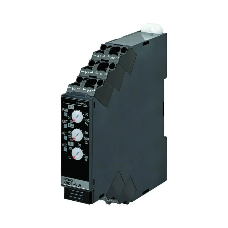 Omron Single Phase Monitoring Relay SPST Contact DIN Rail Mount 26.4V AC, 20.4–26.4V DC K8DT-VW3TD