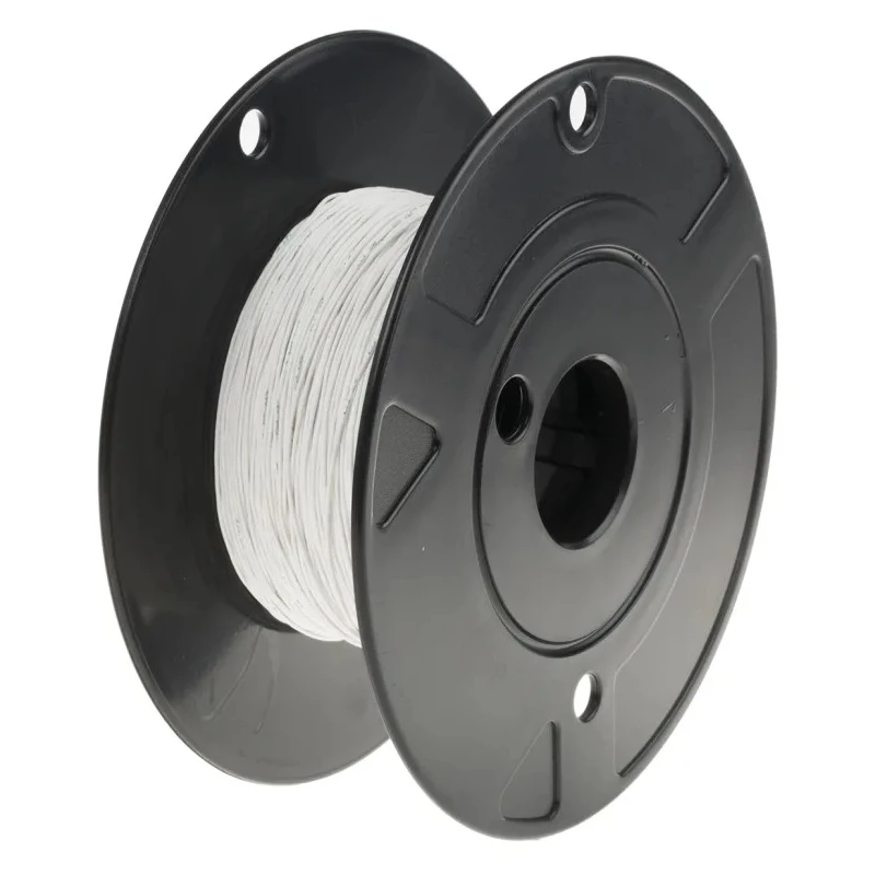 RS PRO White Hook Up Wire 24 AWG Nickel Plated Copper 600V Polyamide Jacket 100m 111-3142
