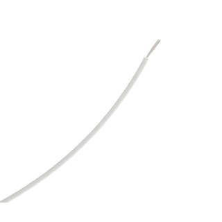 RS PRO White Hook Up Wire 20 AWG 19x0.2 mm Nickel Plated Copper Conductor 100 m Polyamide Jacket 600V 260°C 111-3144