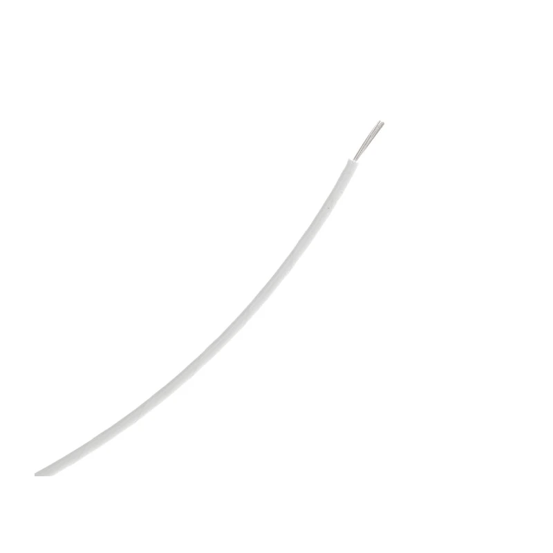 RS PRO White Hook Up Wire 20 AWG 19x0.2 mm Nickel Plated Copper Conductor 100 m Polyamide Jacket 600V 260°C 111-3144