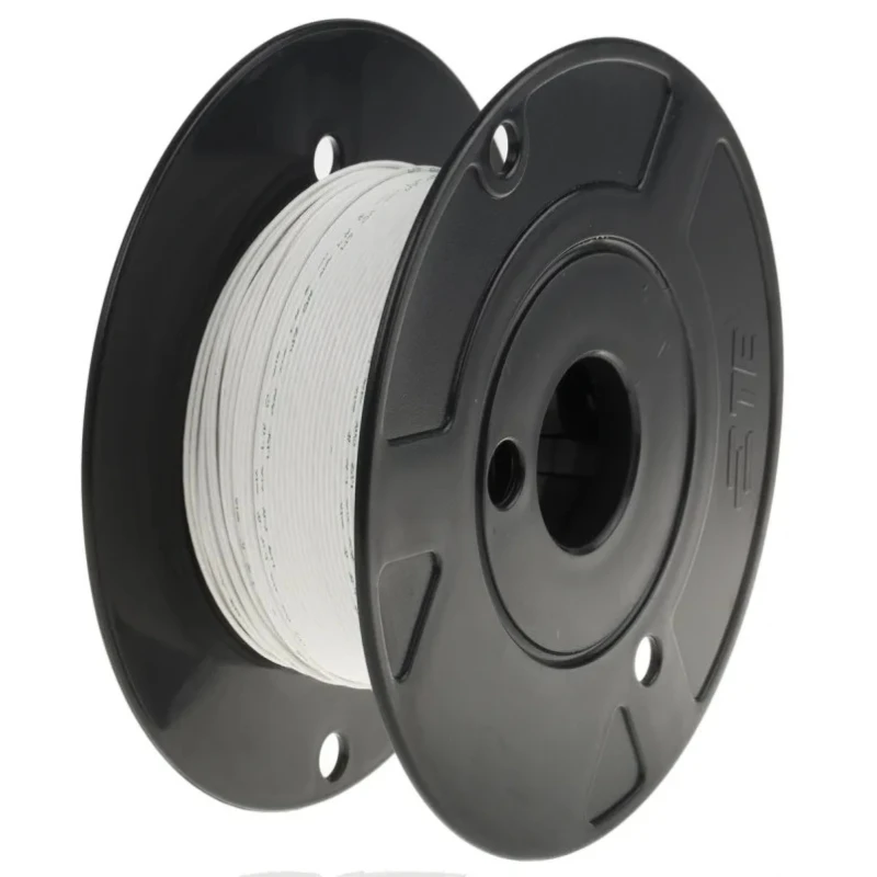 RS PRO White Hook Up Wire 20 AWG 19x0.2 mm Nickel Plated Copper Conductor 100 m Polyamide Jacket 600V 260°C 111-3144