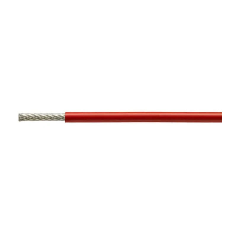 TE Connectivity 100 g Series Red Harsh Environment Wire Polymer Jacket 100 m Length 100G0111-0.50-2