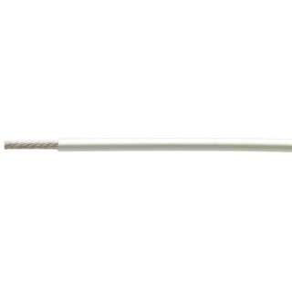 TE Connectivity 100 g Series White Harsh Environment Wire, Polymer Jacket, Tinned Copper Conductor, 0.23 mm 100G0111-0.75-9