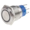 RS PRO Illuminated Latching Push Button Switch, Panel Mount, 19.2 mm Cutout, DPDT, Yellow LED, IP67, 250 V AC 111-5780
