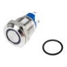 RS PRO Illuminated Push Button Switch Momentary Panel Mount 12 mm Cutout SPST Yellow LED IP65 IP67 36 V dc 111-6535