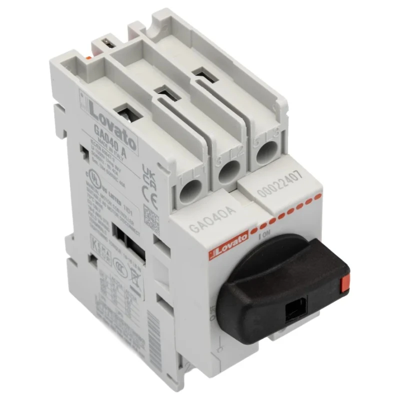 Lovato Electric 3-Pole Panel Isolator Switch IP65, 40A, 18.5kW 