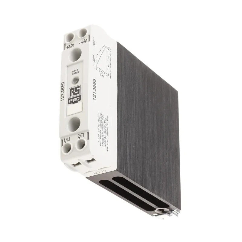 RS PRO Solid State Relay 20 A Load 530 Vrms Maximum Load Voltage DIN Rail Mount SP Contact Screw Terminal 90–280V 121-3889
