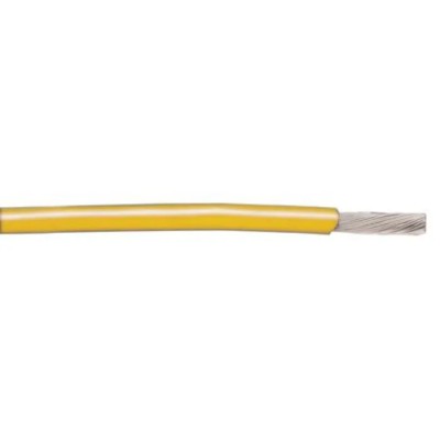 Alpha Wire 300 V PVC Hook Up Wire Yellow 26 AWG 7/0.16 mm Core Strands 30 m Polyvinyl 3049 YL005