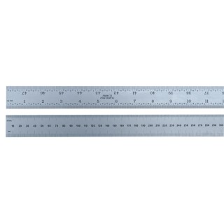 RS PRO 1.2 m Steel Ruler Imperial, Metric Satin Chrome Finish 111-5887