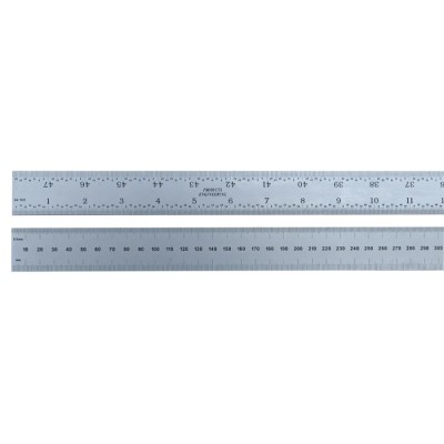 RS PRO 1.2 m Steel Ruler Imperial, Metric Satin Chrome Finish 111-5887