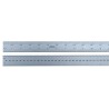RS PRO 1.2 m Steel Ruler Imperial, Metric Satin Chrome Finish 111-5887