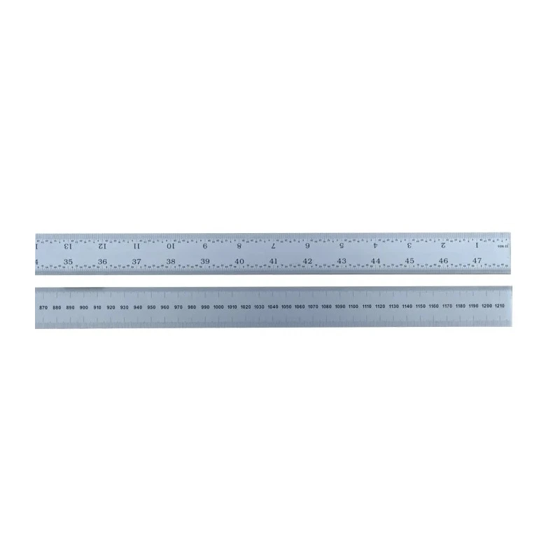 RS PRO 1.2 m Steel Ruler Imperial, Metric Satin Chrome Finish 111-5887
