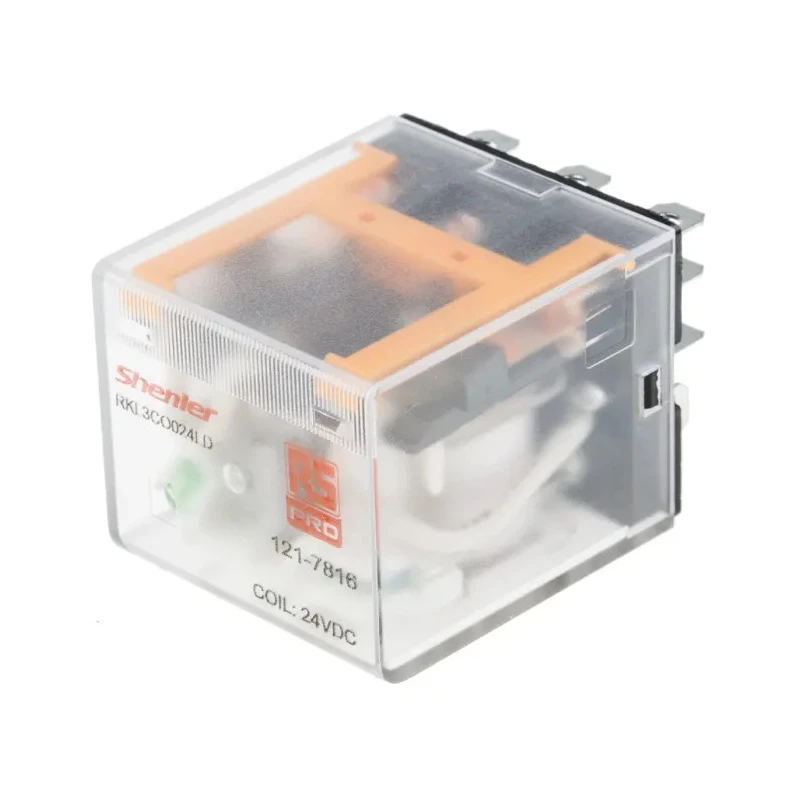 RS PRO Power Relay 24V dc Coil 10A Switching Current 3PDT RKL Series Industrial Plug-In Relay 121-7816