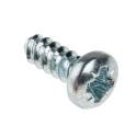 RS PRO Bright Zinc Steel Pan Head Self-Tapping Screw 9 mm 6 117-6664