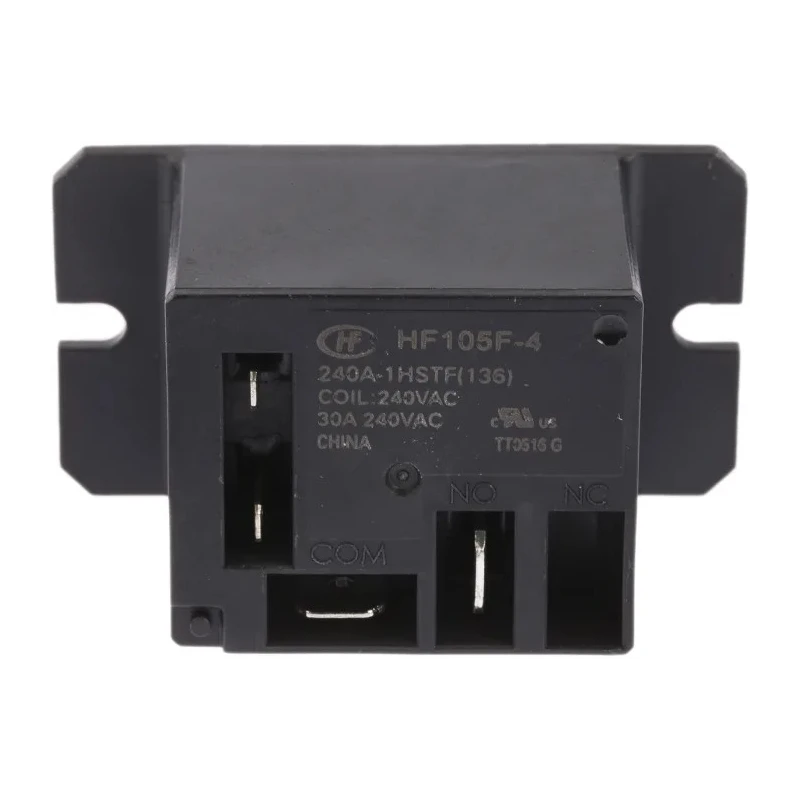 Hongfa Europe GMBH Flange Power Relay 240V AC Coil, 30A Switching Current, SPST HF105F-4/240A1HSTF
