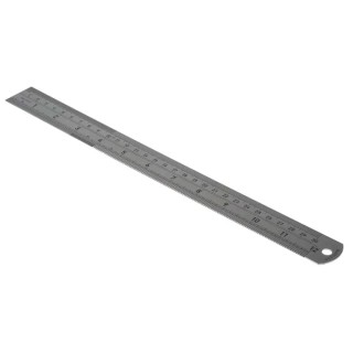 CK 300 mm Stainless Steel Ruler Imperial Metric with Indented Markings T3530 12
