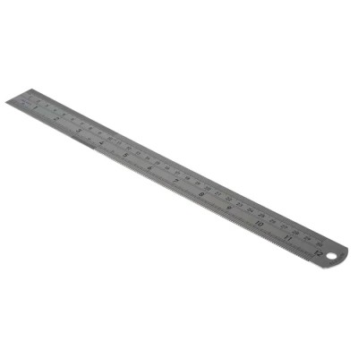 CK 300 mm Stainless Steel Ruler Imperial Metric with Indented Markings T3530 12