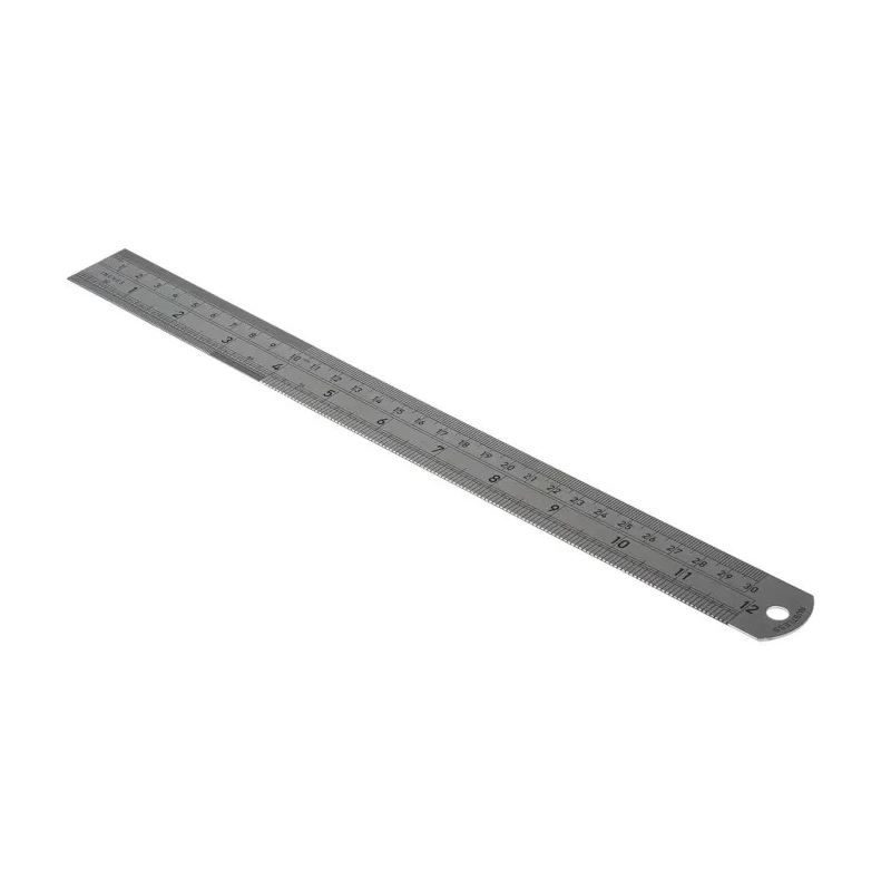 CK 300 mm Stainless Steel Ruler Imperial Metric with Indented Markings T3530 12