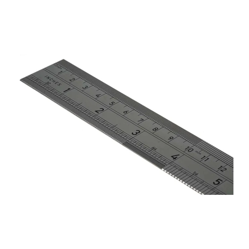 CK 300 mm Stainless Steel Ruler Imperial Metric with Indented Markings T3530 12