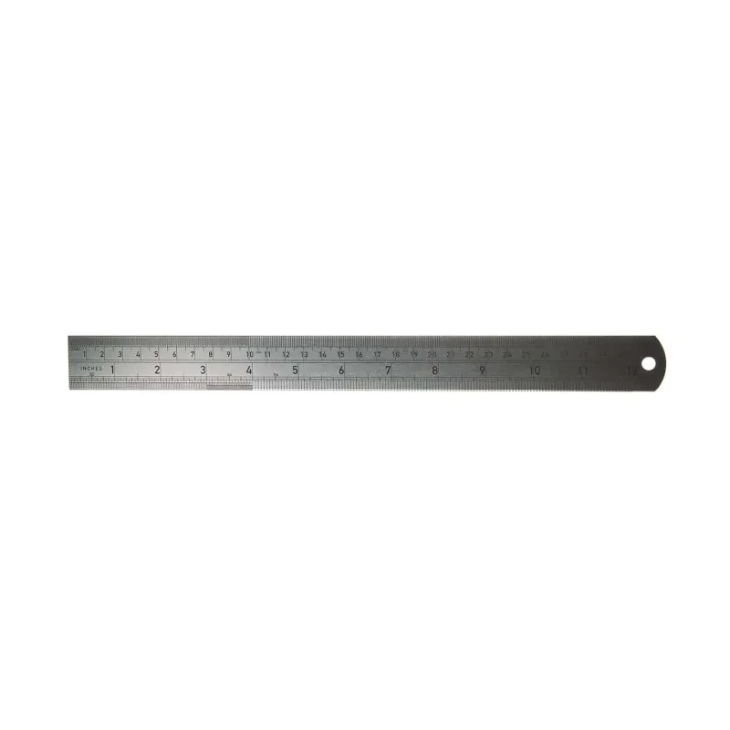 CK 300 mm Stainless Steel Ruler Imperial Metric with Indented Markings T3530 12