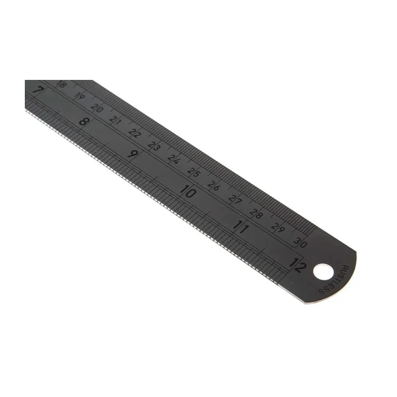 CK 300 mm Stainless Steel Ruler Imperial Metric with Indented Markings T3530 12