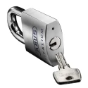 ABUS Keyed Titalium Safety Padlock Weatherproof, 9.5 mm Shackle Diameter, 25 mm Shackle Length, 50 mm Body Width 70979