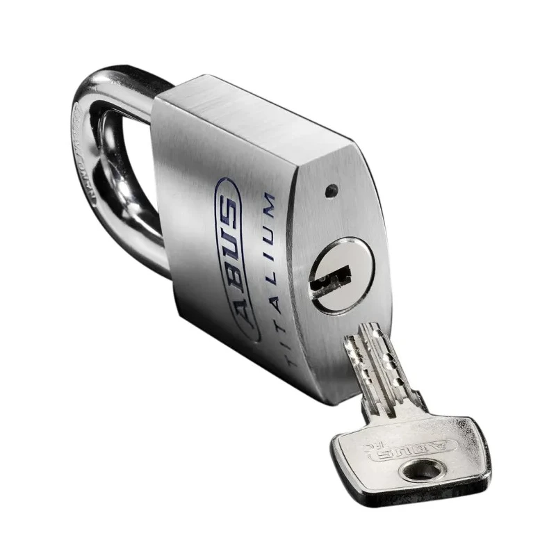 ABUS Keyed Titalium Safety Padlock Weatherproof, 9.5 mm Shackle Diameter, 25 mm Shackle Length, 50 mm Body Width 70979