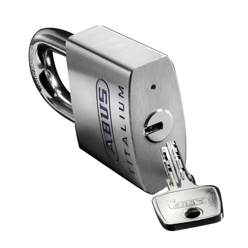 ABUS Key Titanium Safety Padlock Weatherproof, 11 mm Shackle Diameter, 60mm Width, Model 70879