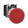 Schneider Electric Harmony Series Twist Release Emergency Stop Push Button Panel Mount 22mm Cutout 2 NC Contacts XB4BS8444