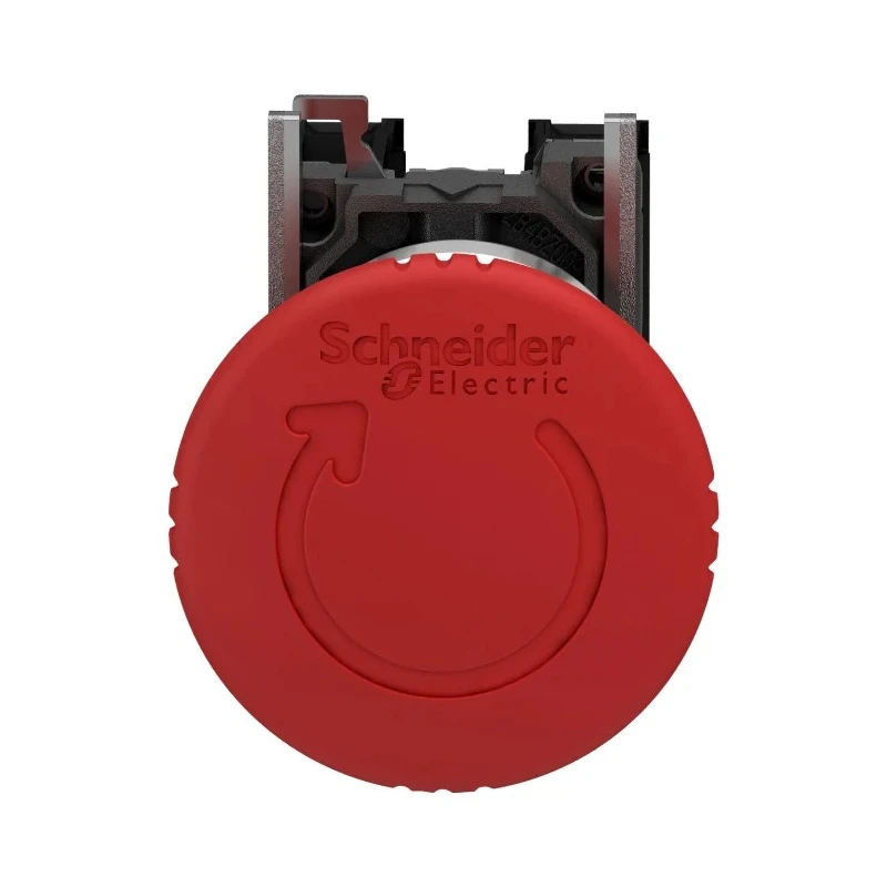 Schneider Electric Harmony Series Twist Release Emergency Stop Push Button Panel Mount 22mm Cutout 2 NC Contacts XB4BS8444